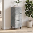 vidaXL Fiókos szekrény Betonszürke 33 x 34,5 x 92 cm Szerelt Fa