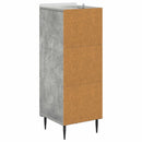 vidaXL Fiókos szekrény Betonszürke 33 x 34,5 x 92 cm Szerelt Fa