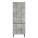 vidaXL Fiókos szekrény Betonszürke 33 x 34,5 x 92 cm Szerelt Fa