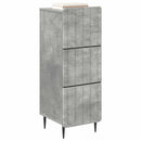 vidaXL Fiókos szekrény Betonszürke 33 x 34,5 x 92 cm Szerelt Fa