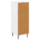 vidaXL Fiókos szekrény Magasfényű Fehér 33 x 34,5 x 92 cm Szerelt Fa