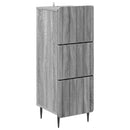 vidaXL Fiókos szekrény Szürke Sonoma 33 x 34,5 x 92 cm Szerelt Fa