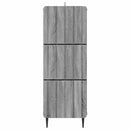 vidaXL Fiókos szekrény Szürke Sonoma 33 x 34,5 x 92 cm Szerelt Fa