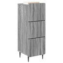 vidaXL Fiókos szekrény Szürke Sonoma 33 x 34,5 x 92 cm Szerelt Fa
