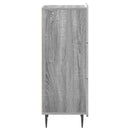 vidaXL Fiókos szekrény Szürke Sonoma 33 x 34,5 x 92 cm Szerelt Fa