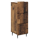 vidaXL Fiókos szekrény 33 x 34,5 x 92 cm Szerelt Fa Antik Fa