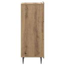 vidaXL Fiókos szekrény Kézműves Tölgy 33 x 34,5 x 92 cm Szerelt Fa