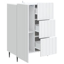 vidaXL Széf Fehér 66 x 34,5 x 91,5 cm Szerelt Fa