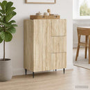 vidaXL Széf fiókkal Sonoma Tölgy 66 x 34,5 x 91,5 cm Szerelt Fa