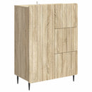 vidaXL Széf fiókkal Sonoma Tölgy 66 x 34,5 x 91,5 cm Szerelt Fa