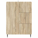 vidaXL Széf fiókkal Sonoma Tölgy 66 x 34,5 x 91,5 cm Szerelt Fa