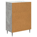 vidaXL Széf fiókkal Betonszürke 66 x 34,5 x 91,5 cm Szerelt Fa