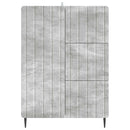 vidaXL Széf fiókkal Betonszürke 66 x 34,5 x 91,5 cm Szerelt Fa