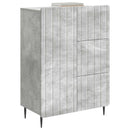 vidaXL Széf fiókkal Betonszürke 66 x 34,5 x 91,5 cm Szerelt Fa