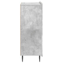 vidaXL Széf fiókkal Betonszürke 66 x 34,5 x 91,5 cm Szerelt Fa