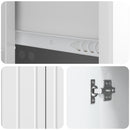 vidaXL Széf fiókkal Magasfényű Fehér 66 x 34,5 x 91,5 cm Szerelt Fa
