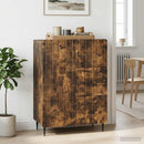 vidaXL Széf fiókkal Füstös Tölgy 66 x 34,5 x 91,5 cm Szerelt Fa