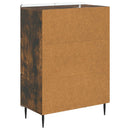 vidaXL Széf fiókkal Füstös Tölgy 66 x 34,5 x 91,5 cm Szerelt Fa