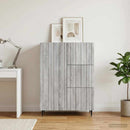 vidaXL Széf fiókkal Szürke Sonoma 66 x 34,5 x 91,5 cm Szerelt Fa