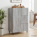 vidaXL Széf fiókkal Szürke Sonoma 66 x 34,5 x 91,5 cm Szerelt Fa
