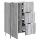 vidaXL Széf fiókkal Szürke Sonoma 66 x 34,5 x 91,5 cm Szerelt Fa