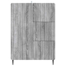 vidaXL Széf fiókkal Szürke Sonoma 66 x 34,5 x 91,5 cm Szerelt Fa
