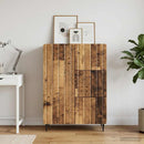 vidaXL Széf fiókkal Antik Fa 66 x 34,5 x 91,5 cm Szerelt Fa