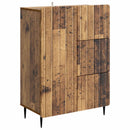 vidaXL Széf fiókkal Antik Fa 66 x 34,5 x 91,5 cm Szerelt Fa