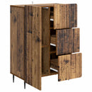 vidaXL Széf fiókkal Antik Fa 66 x 34,5 x 91,5 cm Szerelt Fa