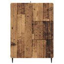 vidaXL Széf fiókkal Antik Fa 66 x 34,5 x 91,5 cm Szerelt Fa