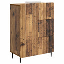 vidaXL Széf fiókkal Antik Fa 66 x 34,5 x 91,5 cm Szerelt Fa