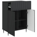 vidaXL Széf Fekete 66 x 34,5 x 92 cm Szerelt Fa