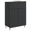 vidaXL Széf Fekete 66 x 34,5 x 92 cm Szerelt Fa