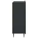 vidaXL Széf Fekete 66 x 34,5 x 92 cm Szerelt Fa
