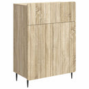 vidaXL Széf fiókkal Sonoma Tölgy 66 x 34,5 x 92 cm Szerelt Fa