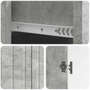 vidaXL Széf fiókkal Betonszürke 66 x 34,5 x 92 cm Szerelt Fa