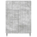 vidaXL Széf fiókkal Betonszürke 66 x 34,5 x 92 cm Szerelt Fa