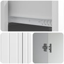 vidaXL Széf fiókkal Magasfényű Fehér 66 x 34,5 x 92 cm Szerelt Fa