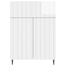 vidaXL Széf fiókkal Magasfényű Fehér 66 x 34,5 x 92 cm Szerelt Fa