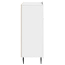 vidaXL Széf fiókkal Magasfényű Fehér 66 x 34,5 x 92 cm Szerelt Fa
