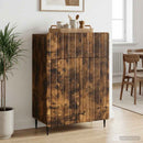 vidaXL Széf fiókkal Füstös Tölgy 66 x 34,5 x 92 cm Szerelt Fa