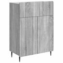 vidaXL Széf fiókkal Szürke Sonoma 66 x 34,5 x 92 cm Szerelt Fa
