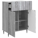 vidaXL Széf fiókkal Szürke Sonoma 66 x 34,5 x 92 cm Szerelt Fa