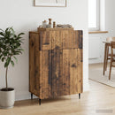vidaXL Széf fiókkal Antik Fa 66 x 34,5 x 92 cm Szerelt Fa