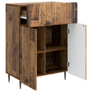vidaXL Széf fiókkal Antik Fa 66 x 34,5 x 92 cm Szerelt Fa
