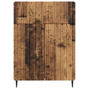 vidaXL Széf fiókkal Antik Fa 66 x 34,5 x 92 cm Szerelt Fa