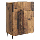 vidaXL Széf fiókkal Antik Fa 66 x 34,5 x 92 cm Szerelt Fa