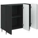 vidaXL Széf Fekete 89 x 34,5 x 82 cm Szerelt Fa