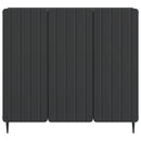 vidaXL Széf Fekete 89 x 34,5 x 82 cm Szerelt Fa