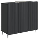 vidaXL Széf Fekete 89 x 34,5 x 82 cm Szerelt Fa
